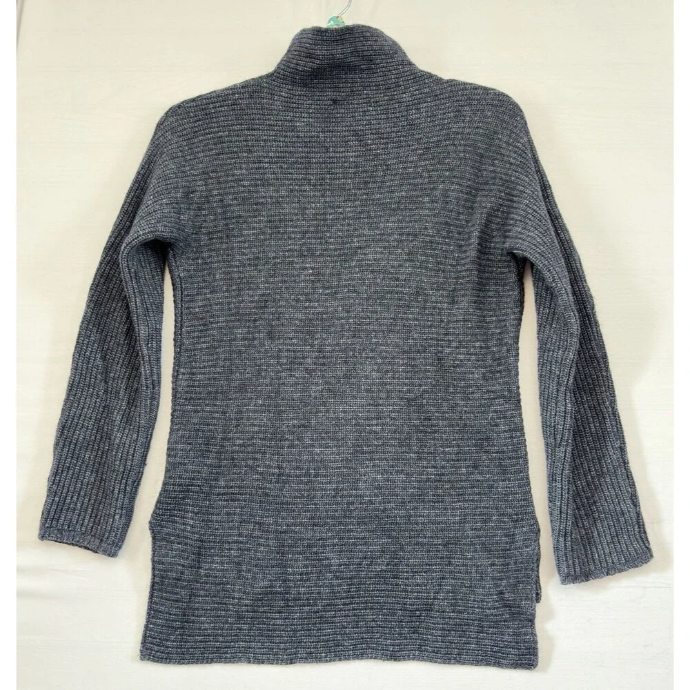 Bartolini Womens‎ Mock Neck Sweater Blue Gray Cashmere Wool Blend Italy Small